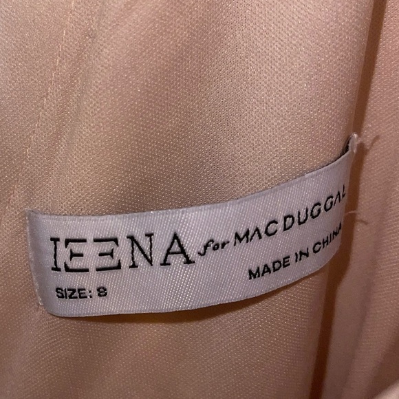 Ieena for Mac Duggal Rose Gold Sequin Twist Front Mini Dress NWT Size 8 26496 - Picture 12 of 14